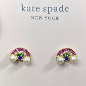 Kate Spade Multicolor Rainbow Pearl Earrings